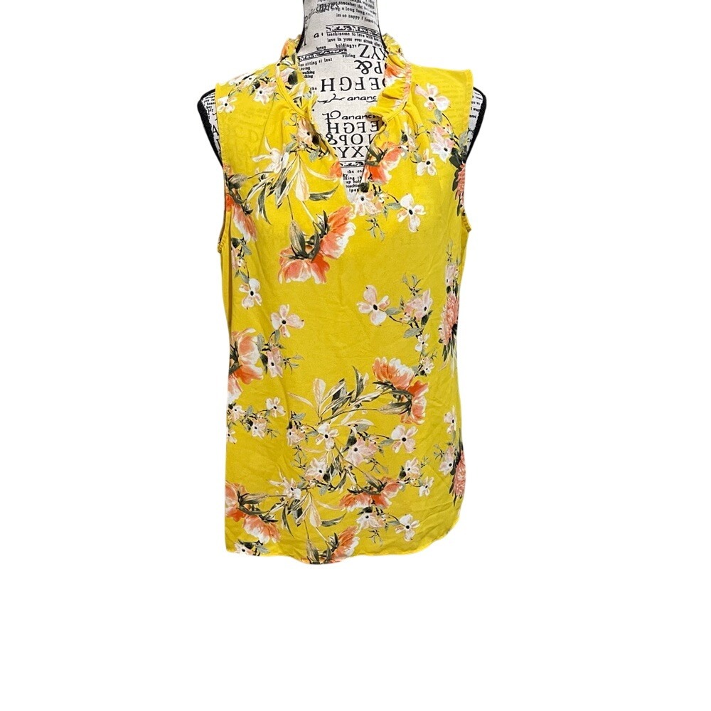 Rose & Olive Yellow Floral Blouse